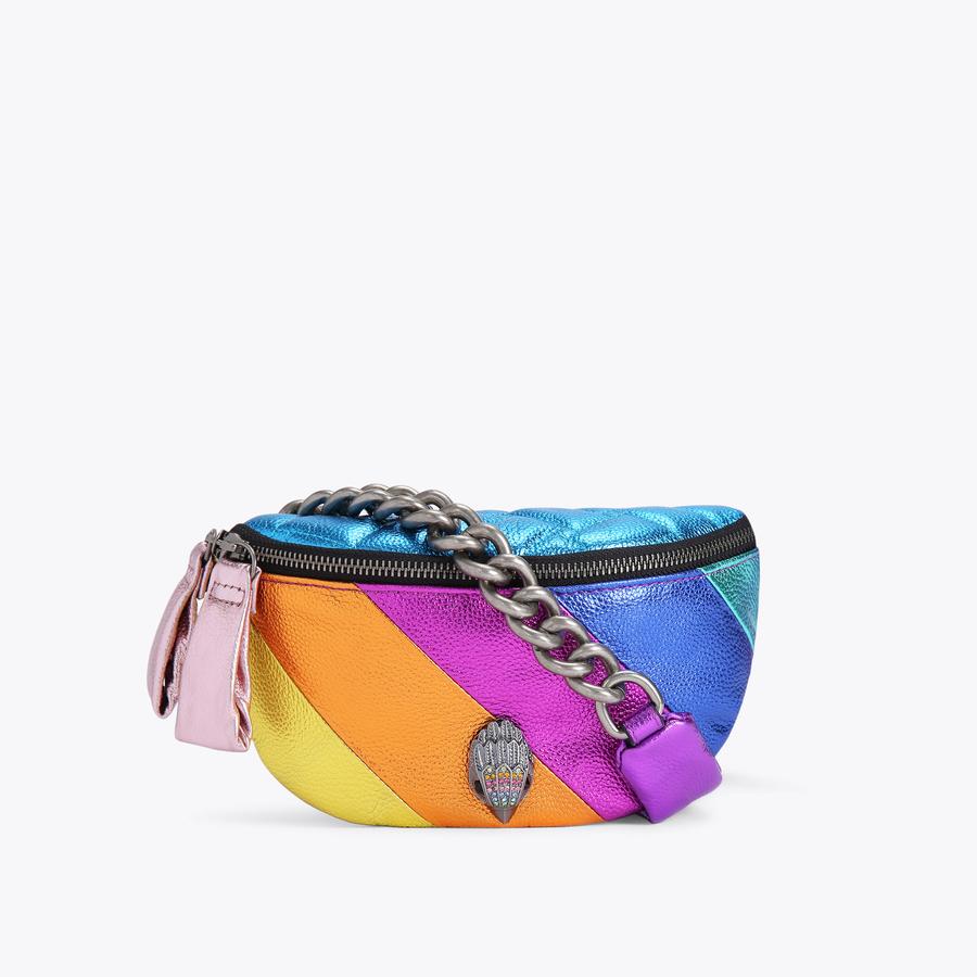 SM KENSINGTON S BELTBAG Rainbow Stripe Belt Bag by KURT GEIGER LONDON