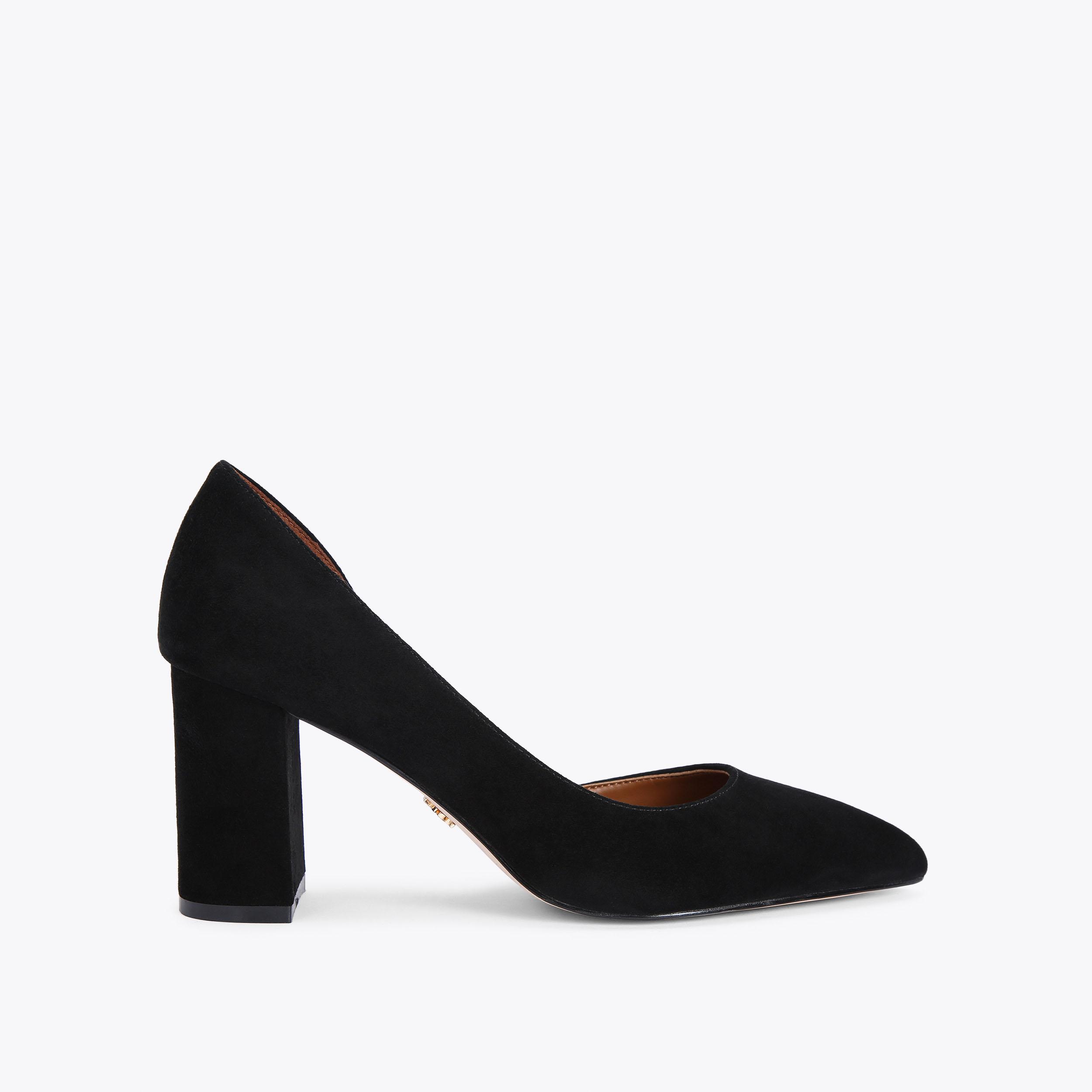 Kurt geiger black court hot sale shoes