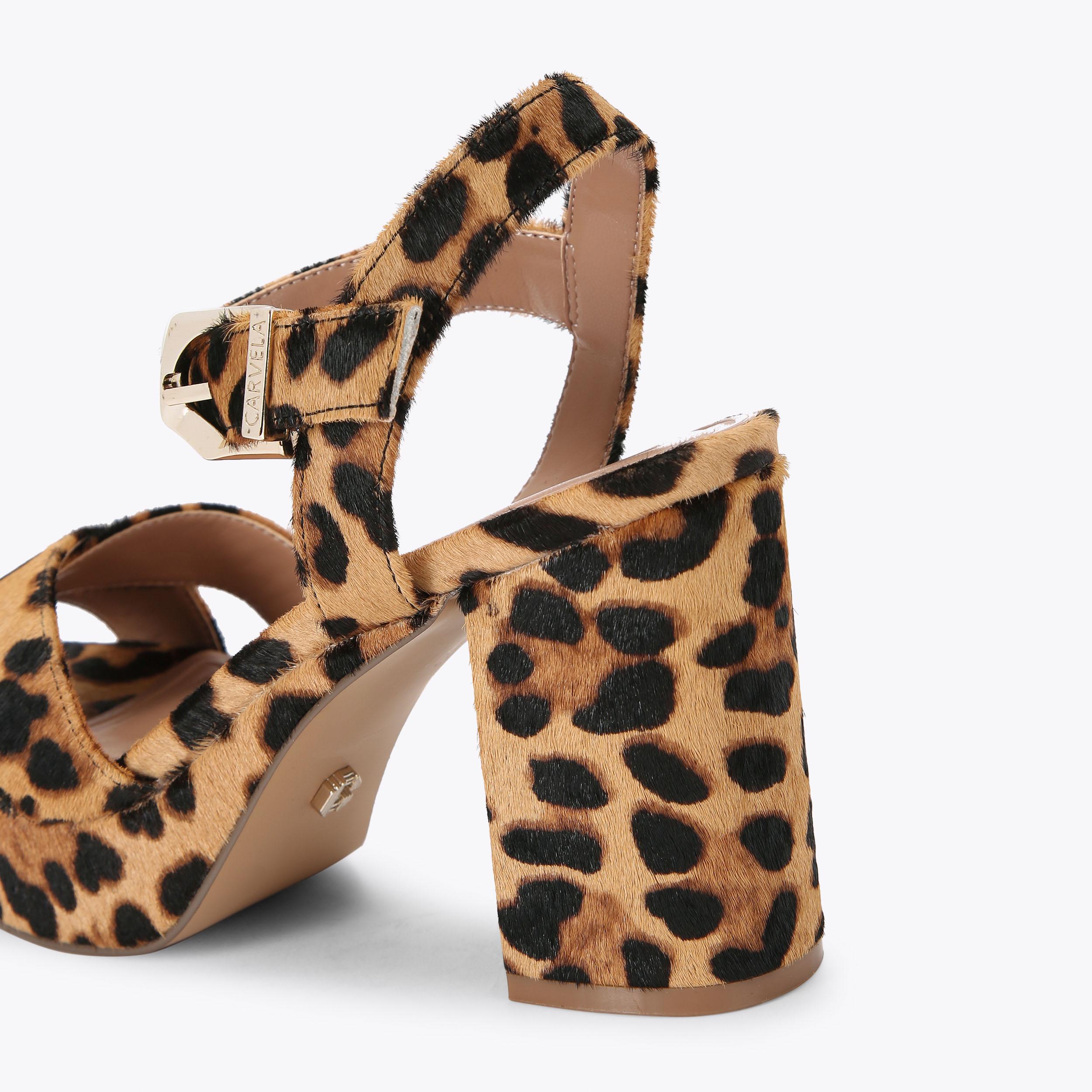 Carvela leopard best sale print sandals