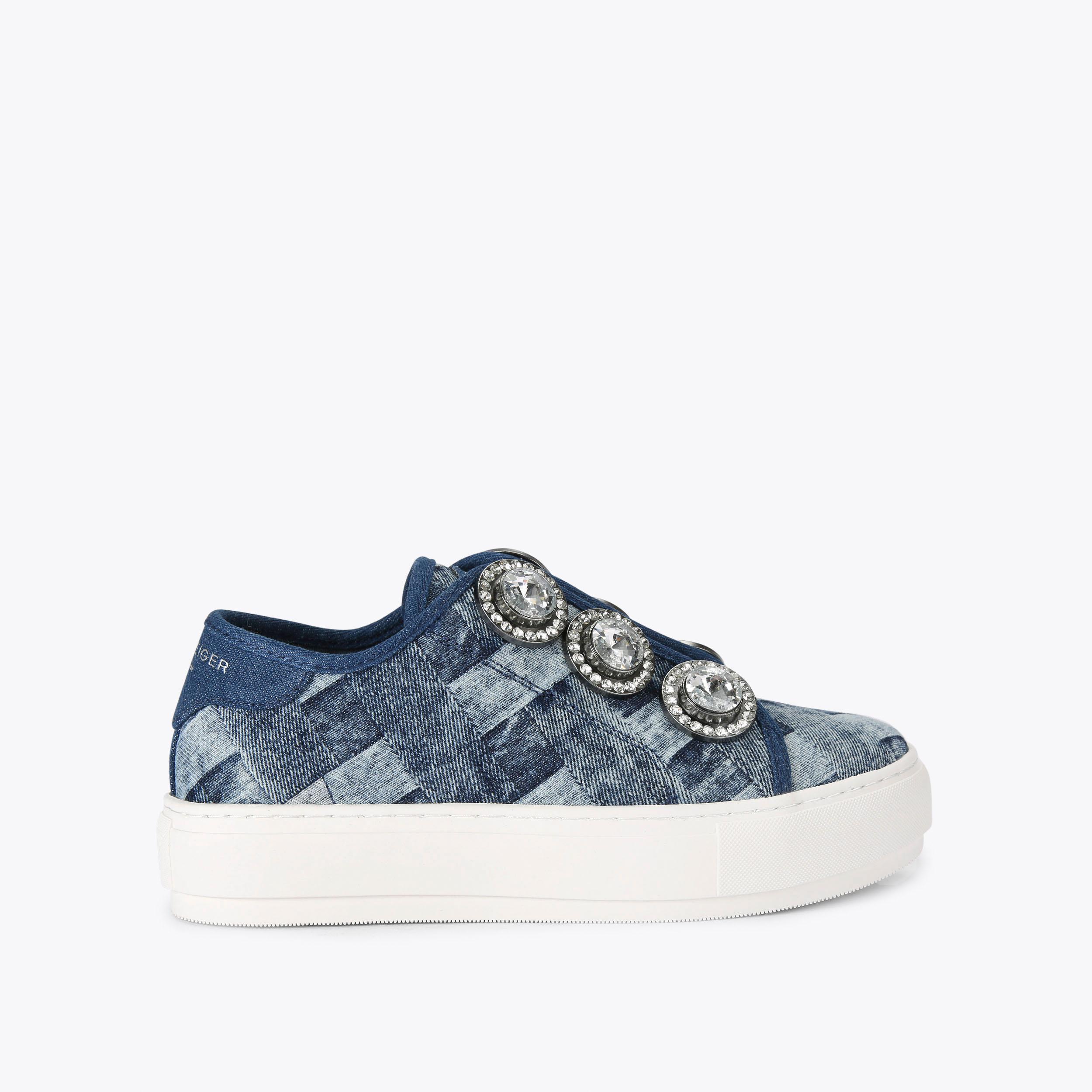 LANEY OCTAVIA Denim Weave Sneaker by KURT GEIGER LONDON