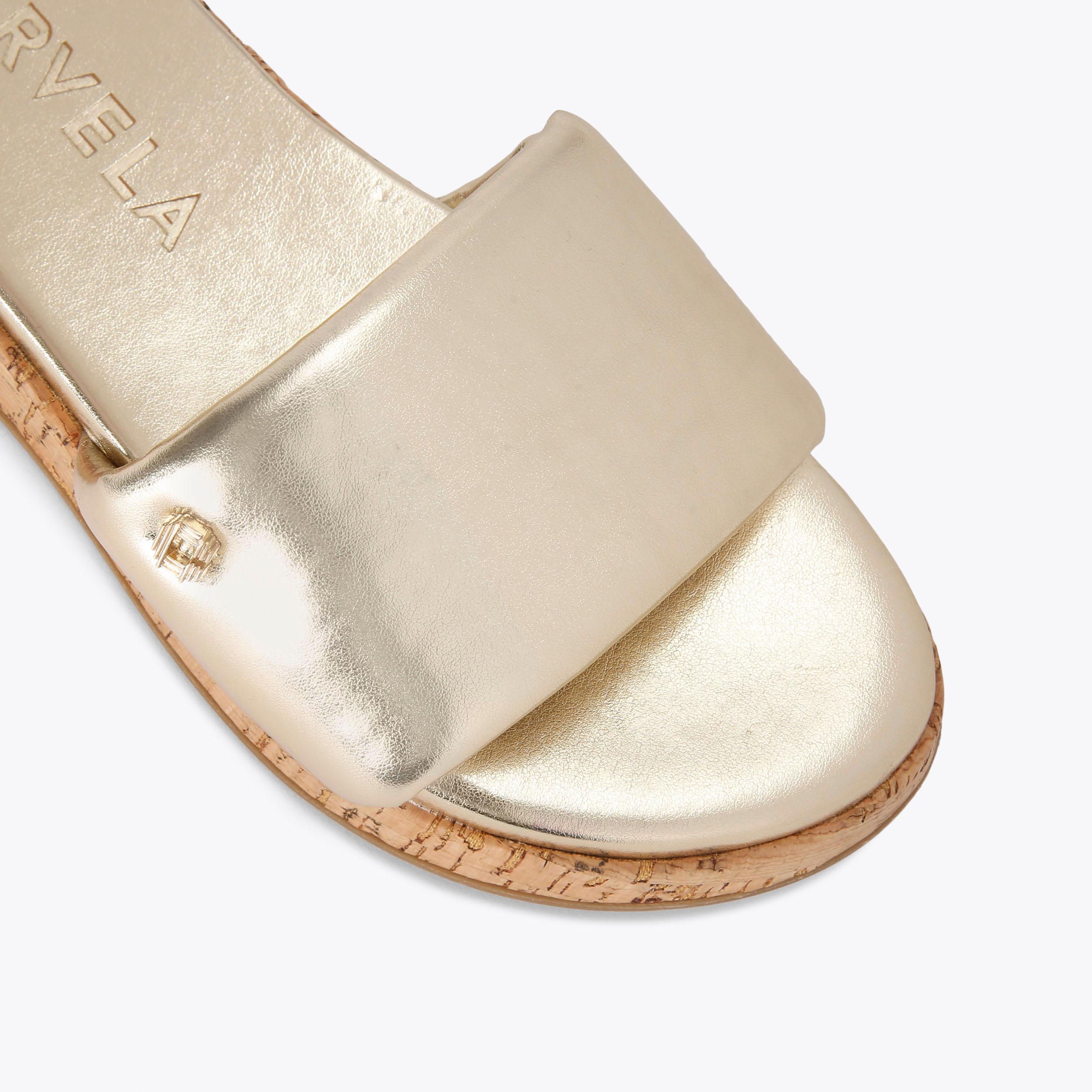 CLOUD MULE Cloud gold mule by CARVELA