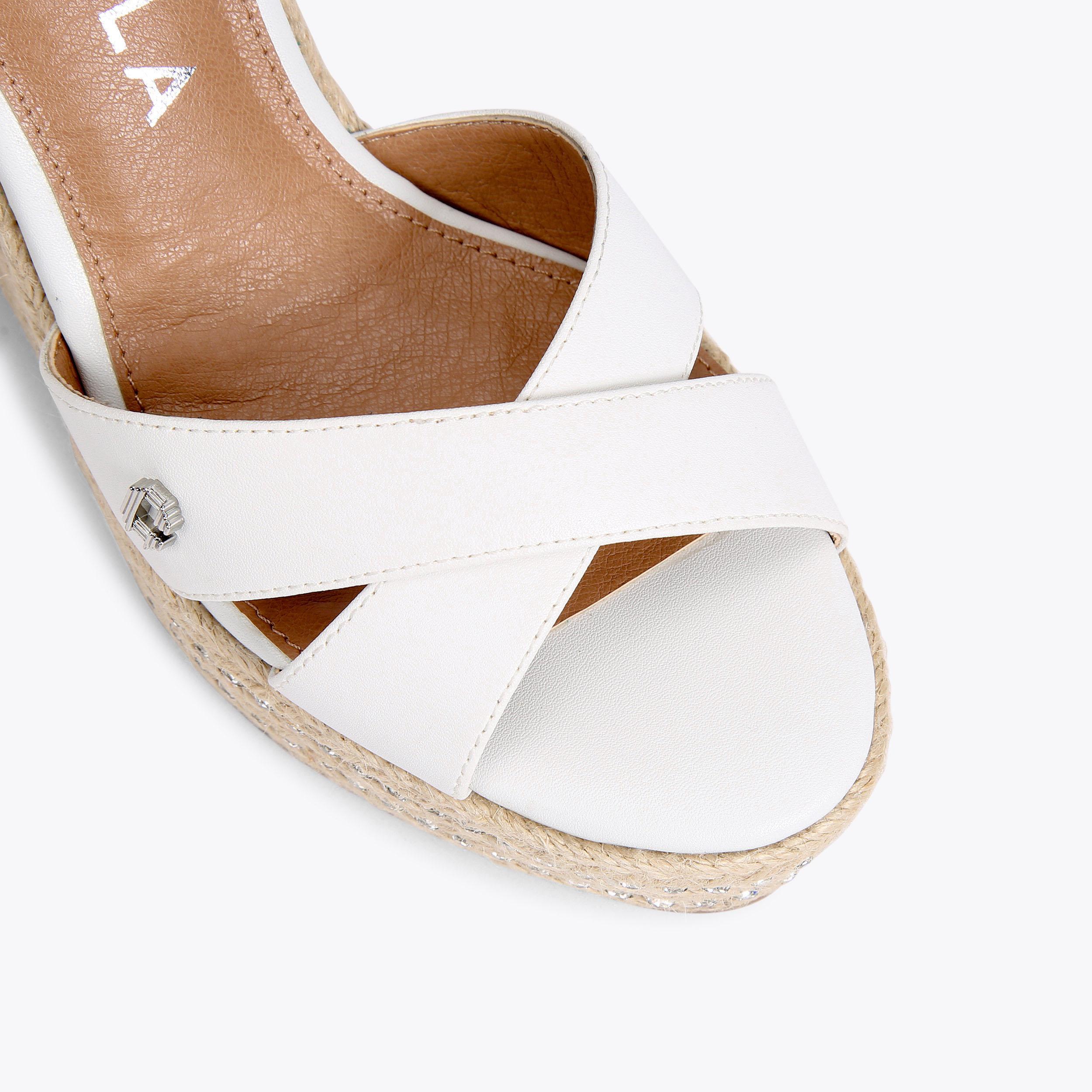SUMMER WEDGE White Espadrille Sandals by CARVELA